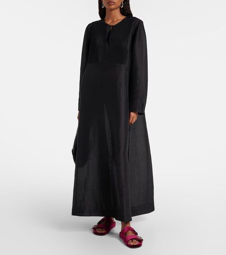 Pleated linen and silk kaftan - Tory Burch - Modalova