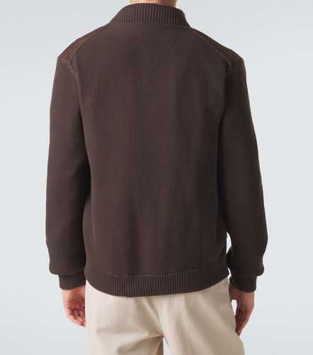 Giacca bomber in suede con cotone - Slowear - Modalova