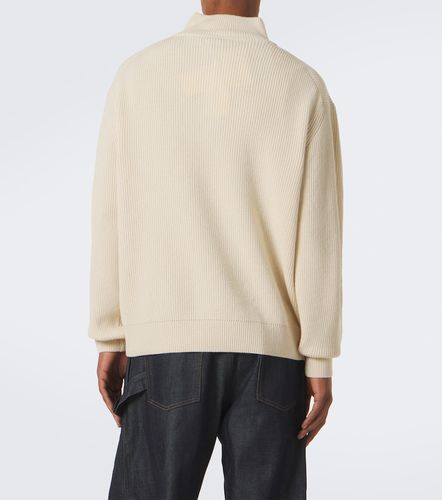 Pullover in lana e cotone a coste - JW Anderson - Modalova