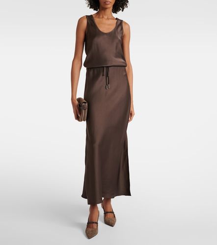 Brunello Cucinelli Satin maxi dress - Brunello Cucinelli - Modalova