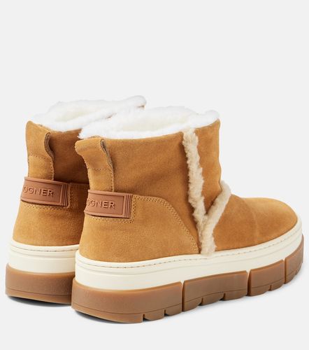 Shearling-lined suede ankle boots - Bogner - Modalova