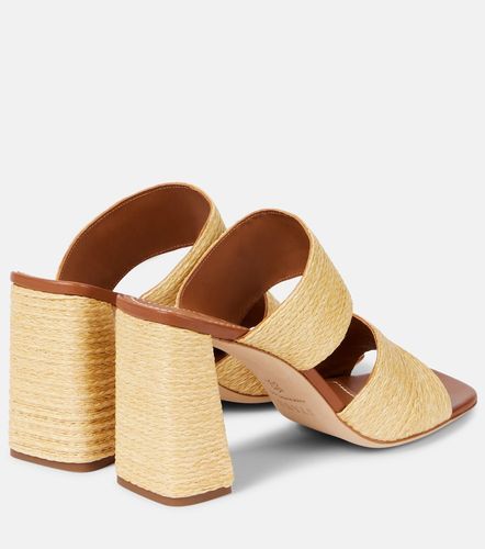 Staud Mules Skylar in rafia e pelle - Staud - Modalova