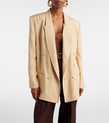 Blazer cruzado de seda - Saint Laurent - Modalova