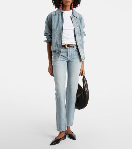 Camiseta acanalada Cassandre de jersey de algodón - Saint Laurent - Modalova