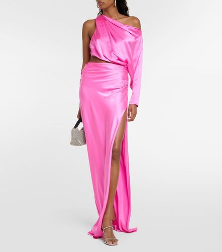 Draped cutout silk satin gown - The Sei - Modalova