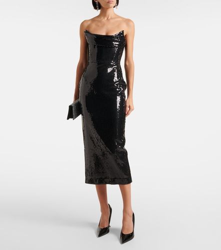 Abito bustier con paillettes - Alex Perry - Modalova