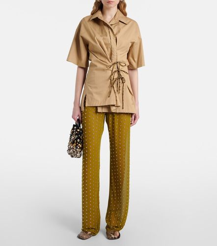 Embellished straight pants - Dries Van Noten - Modalova
