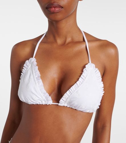 Chloé Top bikini con volant e ricamo - Chloe - Modalova