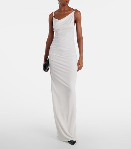 Vestido largo drapeado de jersey - Coperni - Modalova