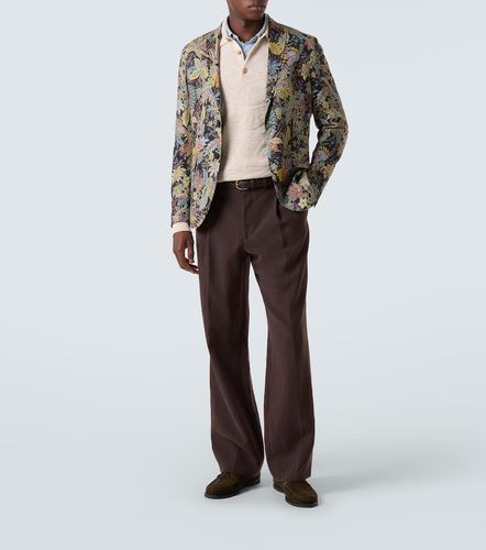 Jacquard wool-blend polo sweater - Etro - Modalova