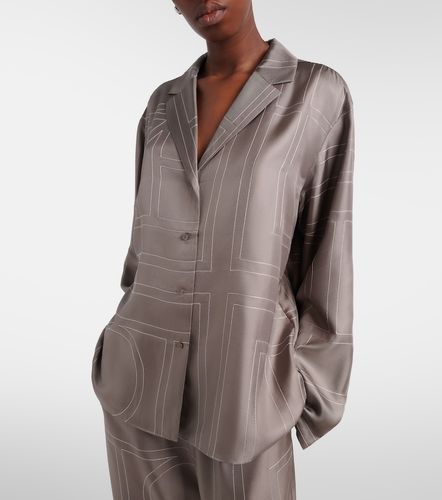 Camisa de pijama de sarga de seda - Toteme - Modalova