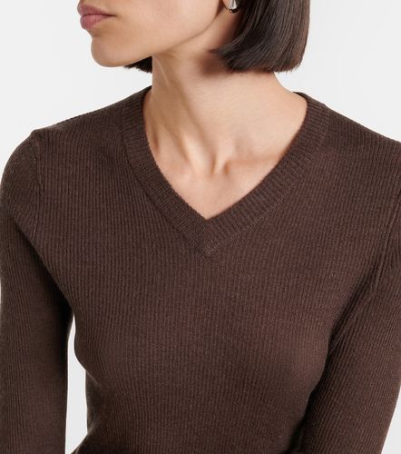 Pullover in cashmere e seta a coste - Vince - Modalova