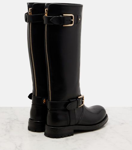 Dolce&Gabbana Leather biker boots - Dolce&Gabbana - Modalova