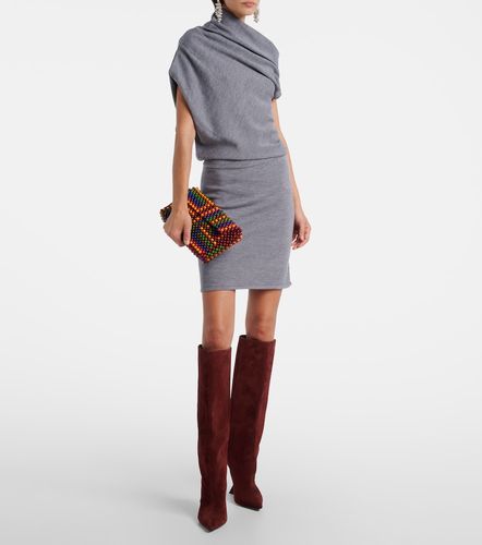 Mabel one-shoulder wool minidress - Staud - Modalova