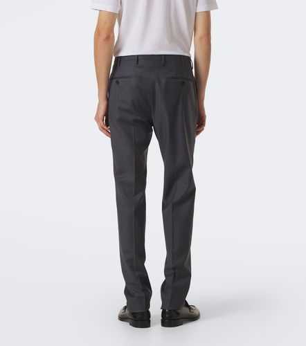 Virgin wool flannel slim pants - Slowear - Modalova