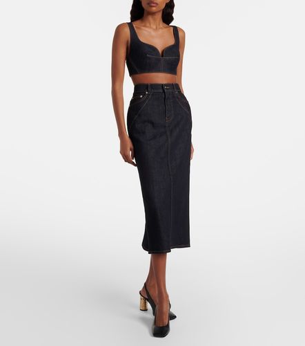 Givenchy Falda midi de denim - Givenchy - Modalova