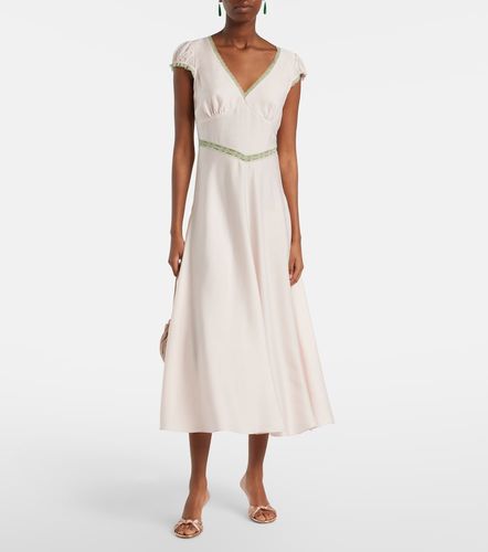 Posse Vestido midi Perla con encaje - Posse - Modalova