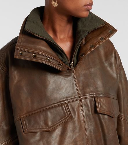 Dorry oversized leather jacket - Isabel Marant - Modalova