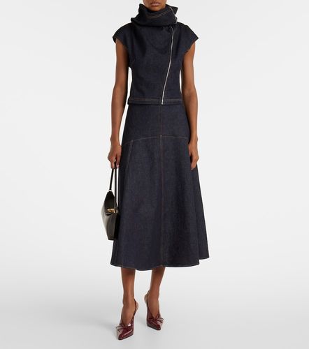 Triangle De-Nimes denim midi skirt - Jacquemus - Modalova