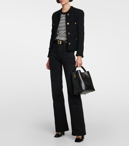 Top Cassandre de jersey a rayas - Saint Laurent - Modalova