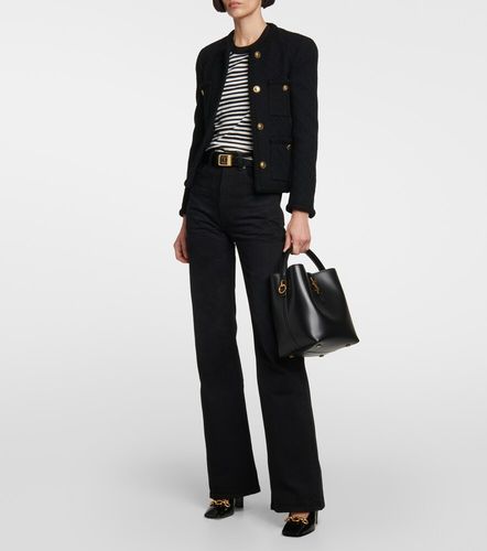 Top Cassandre de jersey a rayas - Saint Laurent - Modalova