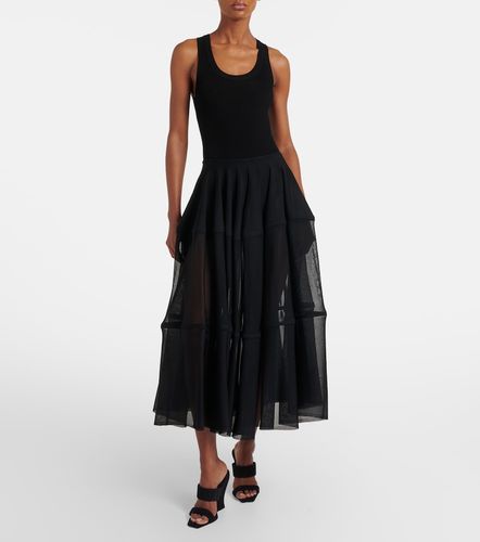 Alaïa Falda midi semitransparente - Alaia - Modalova