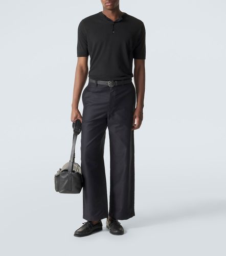 Camiseta con botones de seda y lino - Thom Sweeney - Modalova