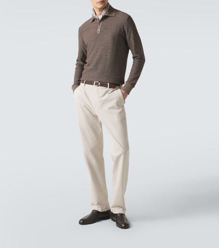 Agnona Pullover polo in lana e seta - Agnona - Modalova