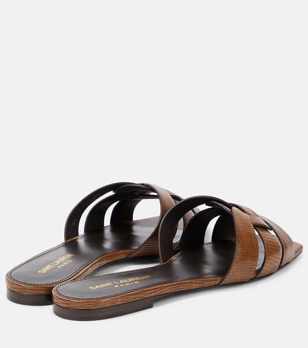 Tribute lizard-effect leather sandals - Saint Laurent - Modalova