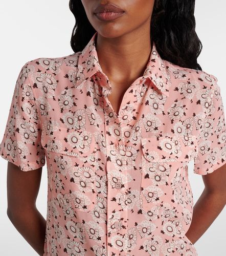Camicia in misto seta con stampa - Prada - Modalova