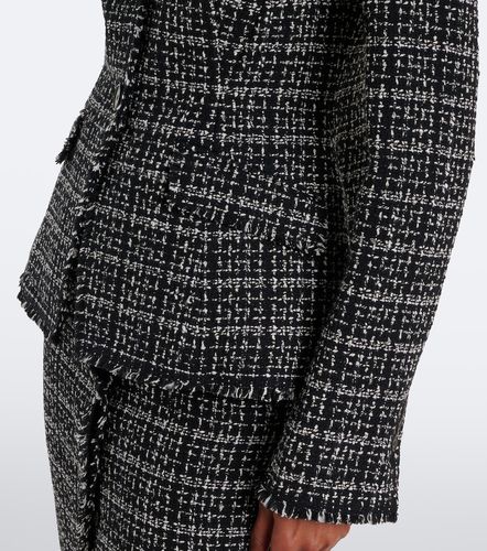 Checked cotton-blend tweed jacket - Erdem - Modalova