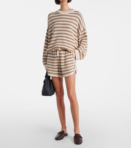 Pullover in misto cotone a righe - Brunello Cucinelli - Modalova