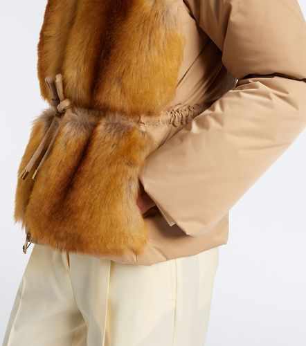 Blaireau shearling-trimmed down jacket - Moncler - Modalova