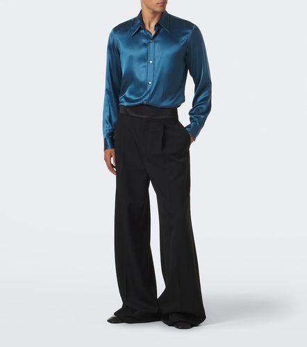 Camisa de satén de seda - Dries Van Noten - Modalova