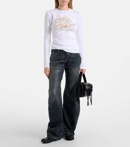 Top in misto cotone con logo - Acne Studios - Modalova