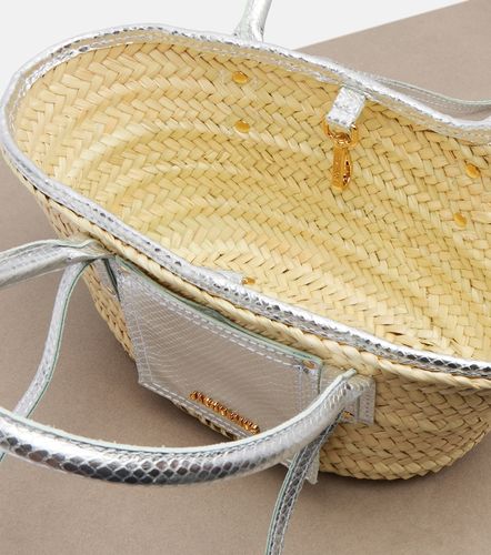 Soli Small croc-effect raffia basket bag - Jacquemus - Modalova