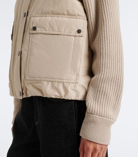 Wool, cashmere, and silk down jacket - Brunello Cucinelli - Modalova