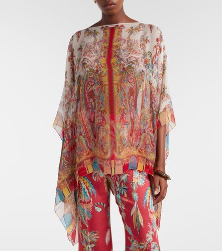 Etro Mantella in seta con stampa - Etro - Modalova