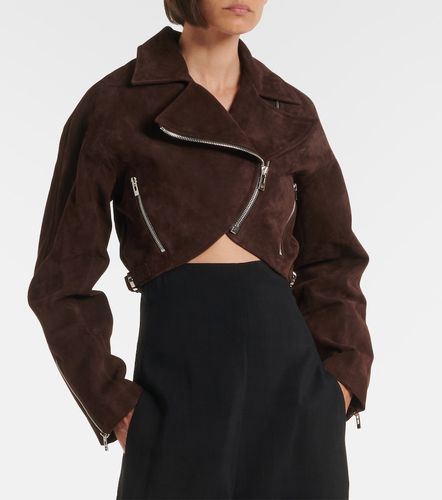 Alaia Cropped suede biker jacket - Alaia - Modalova