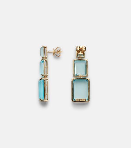 Pendientes Arithmetic Composition de oro de 14 ct con topacios - Mateo - Modalova