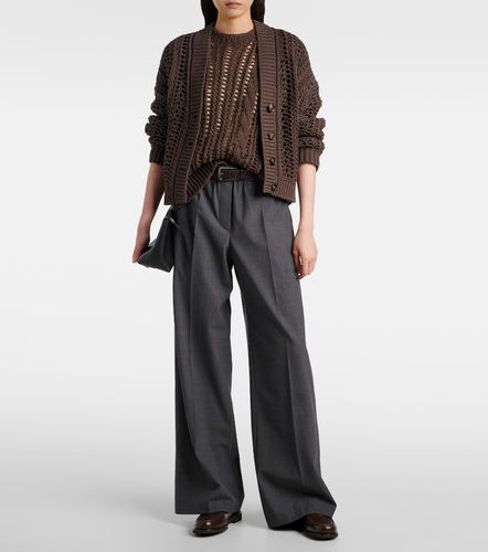 Wool-blend wide-leg pants - Brunello Cucinelli - Modalova