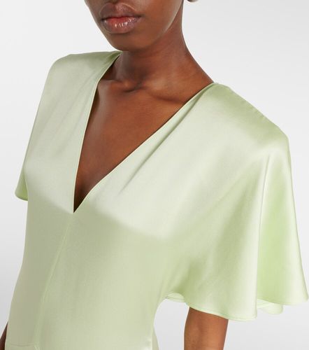 Vestido midi asimetrico Envers de satén - Stella McCartney - Modalova