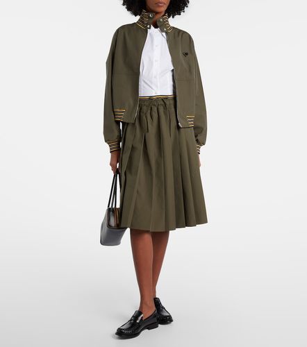 Prada Gonna midi in popeline - Prada - Modalova