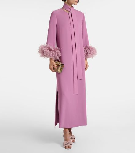 Abito lungo in Cady Couture con piume - Valentino - Modalova