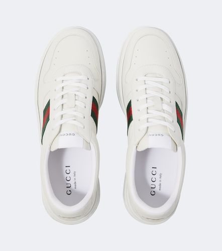 Gucci Web Stripe leather sneakers - Gucci - Modalova