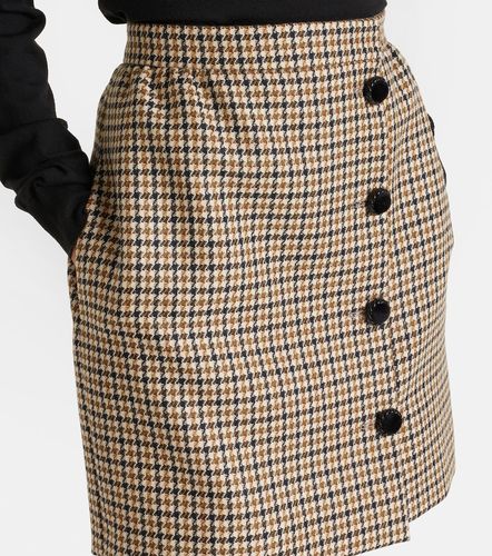 Houndstooth virgin wool miniskirt - Valentino - Modalova