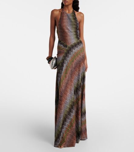 Abito lungo a zig-zag con lamé - Missoni - Modalova