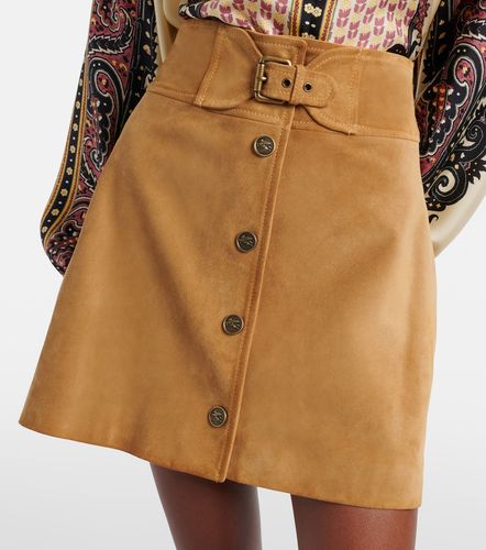 Minifalda de ante con cinturón - Etro - Modalova