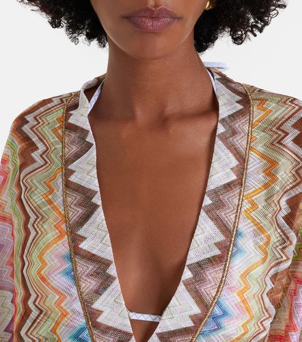 Missoni Caftán de playa en zigzag - Missoni - Modalova