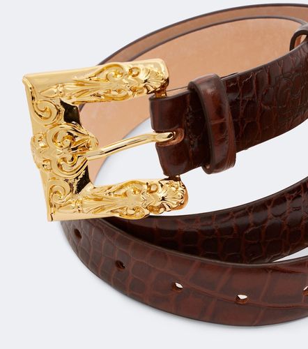 Croc-effect leather belt - Magda Butrym - Modalova